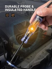 Light Automotive, Circuit Tester 6V-12V-24V DC Car Electrical Pen with Allig…