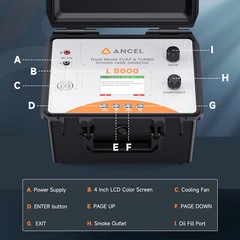 ANCEL L8000 Turbo EVAP Dual Mode Smoke Machine Leak Detector LCD Digital Display