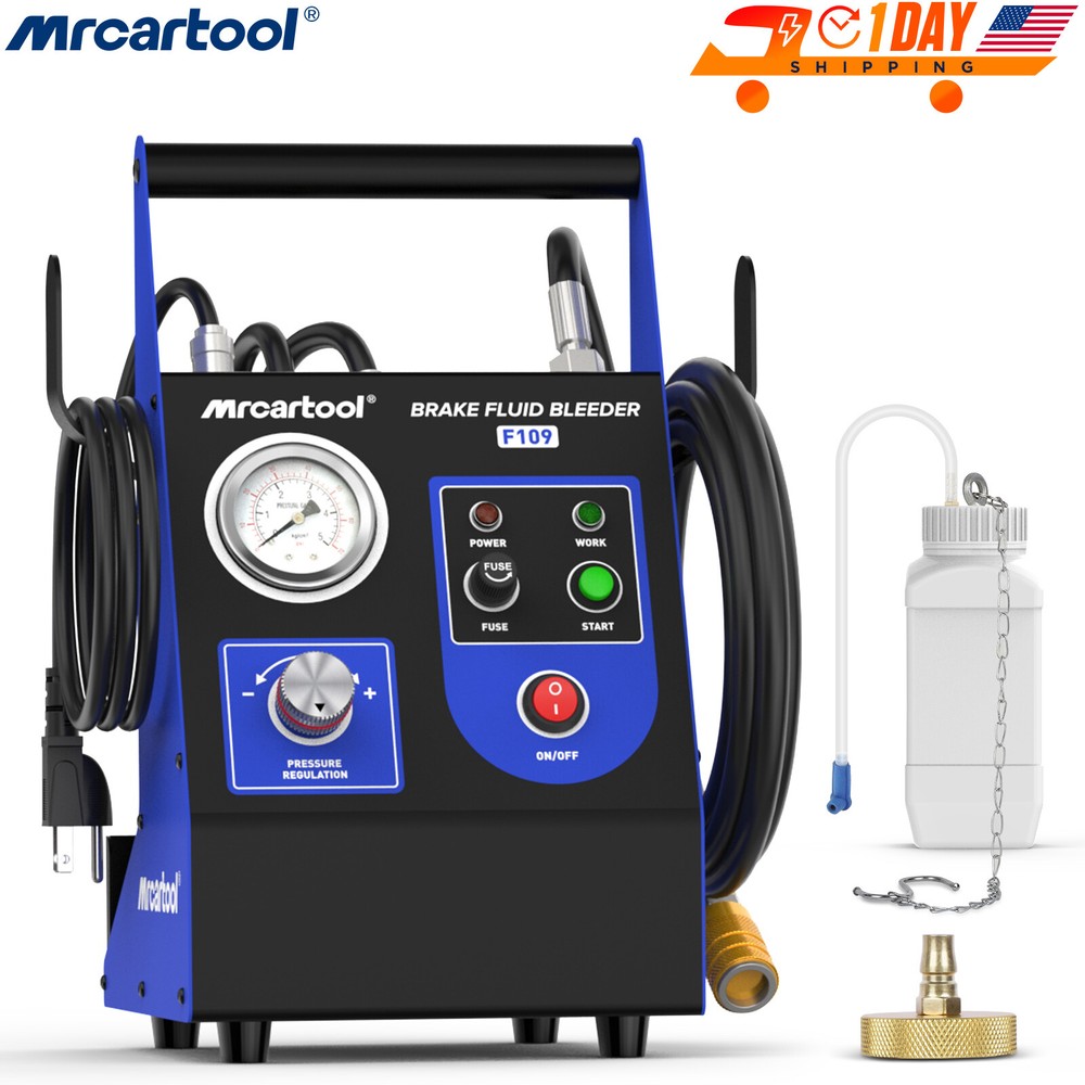 Car Brake Bleeder Bleeding Tool Brake Fluid Extractor Kit 0.5-2.5Bar Adjustable