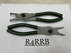 Snap-on Tools USA NEW 2pc COMBAT GREEN 0° & 90° .070 Snap Ring Pliers Lot Set