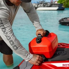 BRP Sea-Doo LinQ 5 Gallon (20 L) Fuel Caddy Spill-Free Spout Flame 715007822
