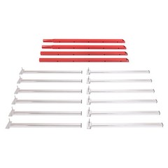 600LBS 6-Place Wall-Mounted Bumper Hood Paint Rack Stand Repair W/Removable Arm