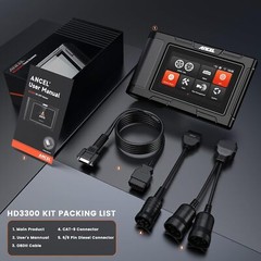 ANCEL HD3300 Pro HD Truck Scanner DPF Force Regen for Cummins Caterpillar Paccar