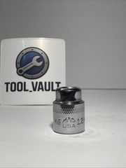 MAC Tools M6 12MM Shallow Chrome Socket 12mm 1/4″ Drive 6 Point USA M612MM