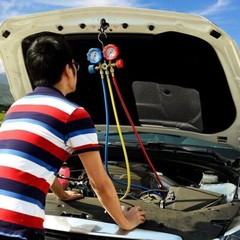 HVAC A/C Freon Refrigeration Pressure Guage Manifold Gauge Set Air Conditioner