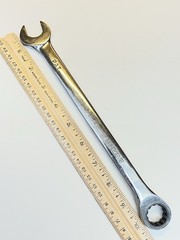 Matco 18 mm Gear Wrench With An Offset On The Box end