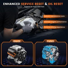 Heavy Duty Truck Scanner 24V Diesel Diagnostic Tool Oil Light Reset DPF Regen