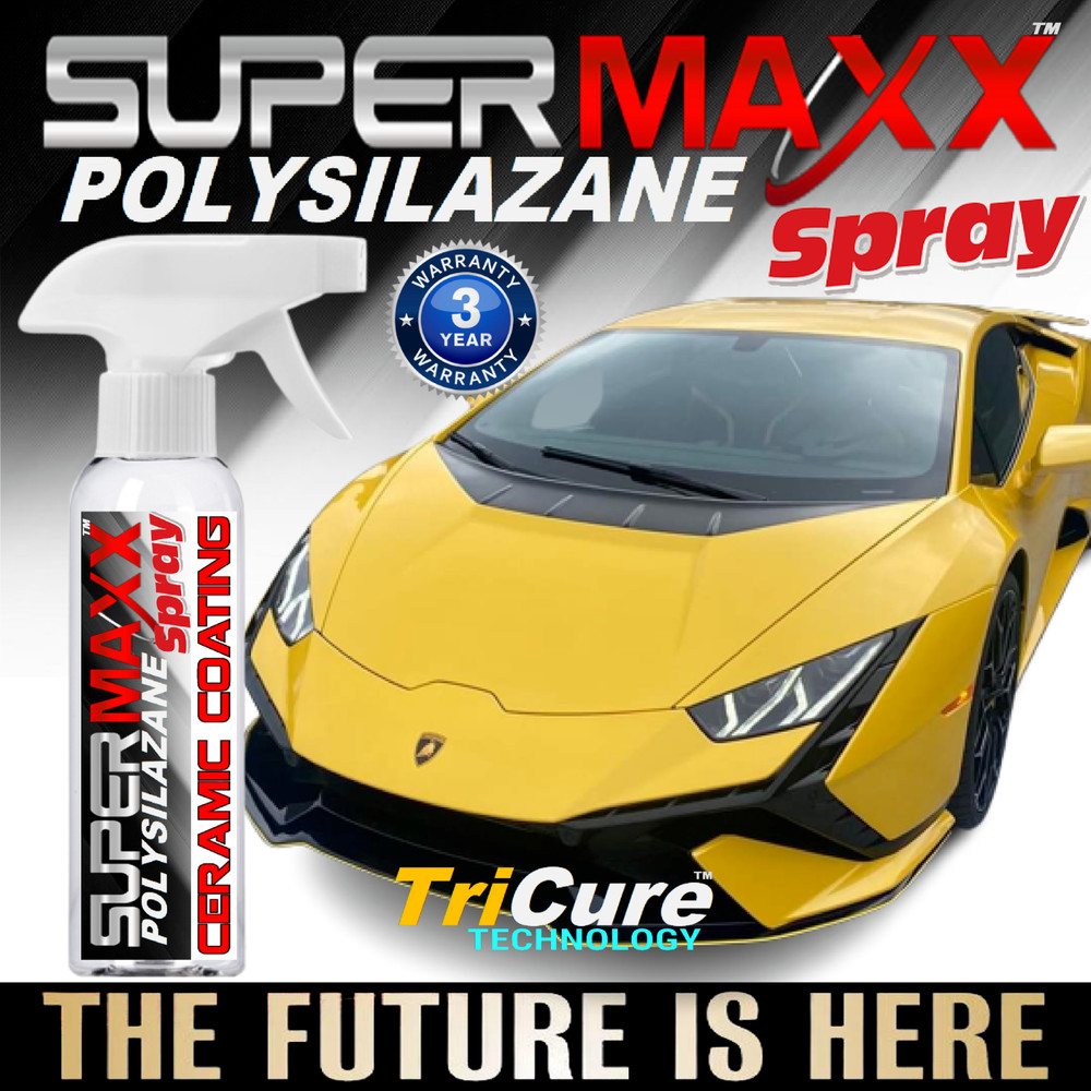 CERAMIC CAR COATING SPRAY WAX POLISH SUPERMAXX POLYSILAZANE 3 YEAR PROTECTION
