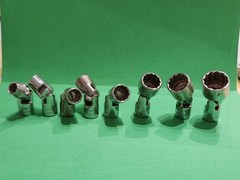 Snap-on 8pc SAE 1/4″ Dr Shallow Universal Swivel Socket Set 12pt 106TMUA YJ