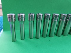 10 Snap-on 110STMDY Deep Socket Set 1/4″ Drive SAE 3/16 – 9/16 STMD6-STMD18 A3