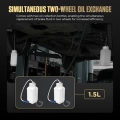 AUTOOL Brake Fluid Bleeder Brake System Bleeding Tools Oil Exchange Machine