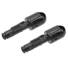 For Porsche 911 Panamera Black Headlight Washer Nozzle 2pcs Set, Durable Plastic