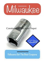 Milwaukee 5/8″ in. 1/2″ Drive SAE 6 Point Standard Shallow Socket 45-34-9102