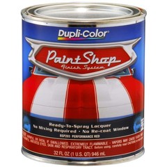Automotive Lacquer Paint System, Performance Red