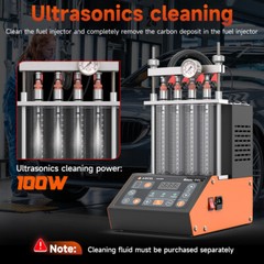 ANJ400 GDI Fuel Injector Cleaner Tester Ultrasonic Cleaning Leak Test Machine
