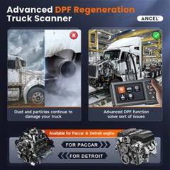 for Detroit DD13 DD15 DD16 PACCAR MX-13 Heavy Duty Truck Scanner Diagnostic DPF
