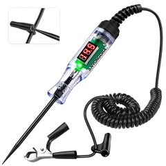 Automotive Test Light with 3-48V LED Digital Display, Automotive Circuit Tester