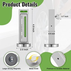 2 Pack Magnetic Camber Alignment Tools – Adjustable Caster Gauge for Car, Truck,