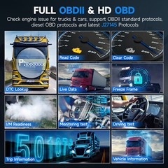 Heavy Duty Truck Diesel Diagnostic Tool DPF Regen for Cummins Paccar Detroit CAT