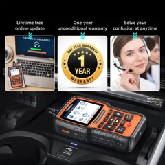 FOXWELL NT510Elite Fit For Chryler SRS ABS DPF Oil Reset Tool Diagnostic Scanner