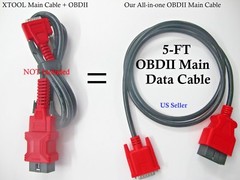 OBDII OBD2 Cable Compatible with XTool PS90 & PS 90 Pro Diagnostic Scanner Tool