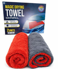 Drying Towel 18×24 Microfiber Ultra-Absorbent,Streak-free Twisted Terry 2 Pack