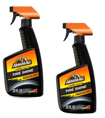 (2 Pack) Armor All Extreme Tire Shine Spray for Car Detailing, 22 fl oz Bottle​