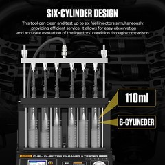 AUTOOL CT500 Car GDI FSI EFI Ultrasonic Fuel Injector Cleaner Tester Machine US
