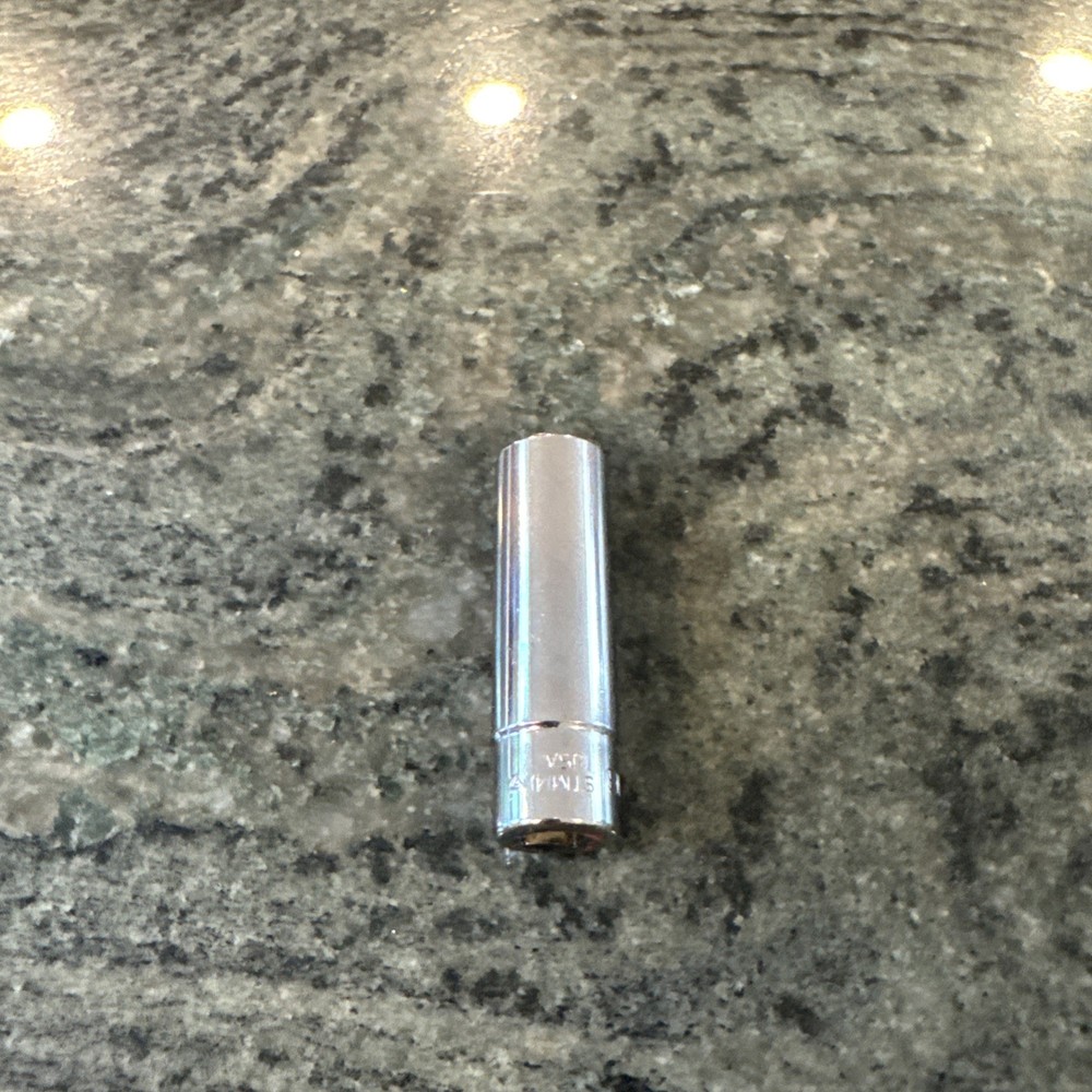 Snap-On stm14 1/4″ Drive 7/16” 6 point deep chrome socket new