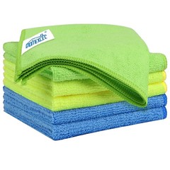 Microfiber Cleaning Cloth 6 Pack, 12.5 X 12.5 Inch Microfiber Towels For Cars