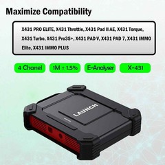 Launch X-431 S2-2 Oscilloscope Sensor Box Tester 2 Channels for X431 PAD V/ VII