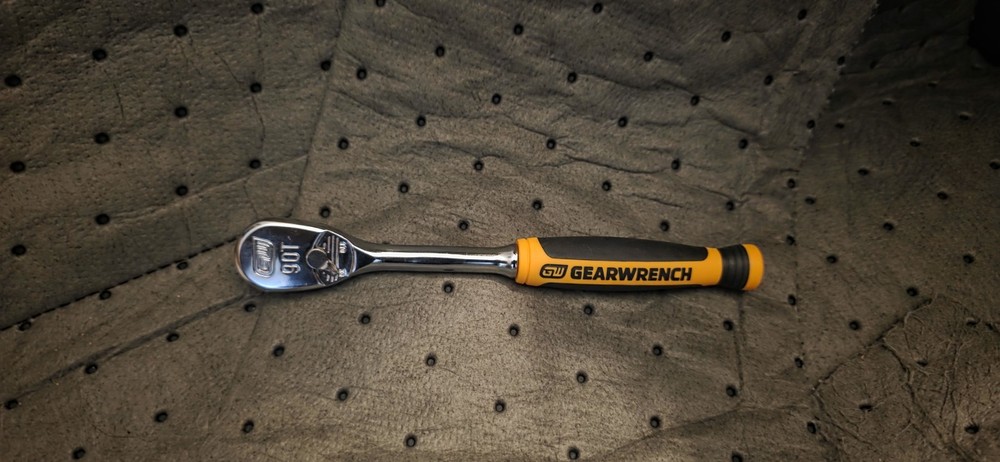Gearwrench 1/4 Drive 90 Tooth Teardrop Ratchet Cushion Grip 6″ 81007T