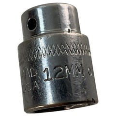 MAC Tools M6 12MM Shallow Chrome Socket 12mm 1/4″ Drive 6 Point USA M612MM