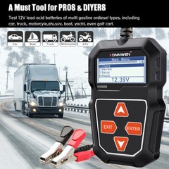 KONNWEI KW208 Car Battery Tester 12V 100-2000CCA Cranking Charging Circut Tester