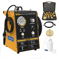 Electric Brake Bleeder Machine Kit Automotive Brake Fluid Oil Exchange w/ Adapte
