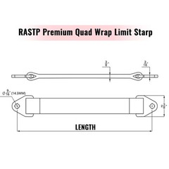 2 X Limit Straps Shock Suspension 10,000 Lb 10″ 12″ 14″ 16″ 18″ 20″ 22″ 24″ 26″