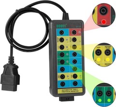 DUOYI Auto 16-Pin OBDII Protocol Detector OBD2 Breakout Box Tool W/35inch Cable