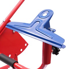 Adjustable Bumper Repair Stand 53-78 In Rotatable Mobile Auto Body Red