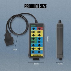 DUOYI Auto 16-Pin OBDII Protocol Detector OBD2 Breakout Box Tool W/35inch Cable
