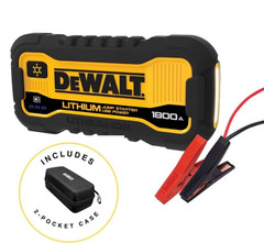 DEWALT 1800 Peak Amp Lithium Jump Starter with USB Power Bank and Carrying Case