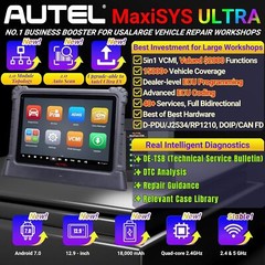 Autel MaxiSys Ultra VCMI Advanced Programming Diagnostic Motor TruSpeed Repair