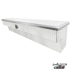 UTV Truck Trailer 60″ Silver Aluminum Side Tool Box with Paddle Latch