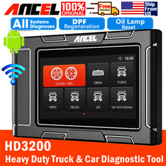 Diesel Heavy Duty Truck Scanner DPF Regen All System Diagnostic Tool Oil Reset