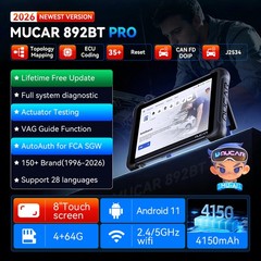 MUCAR 892BT PRO OBD2 Diagnostic All System Scanner J2534 Topology Map 35+Service