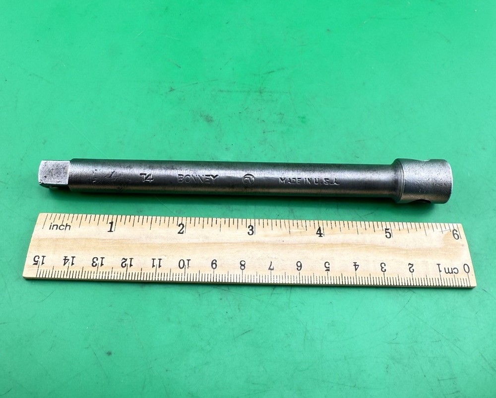 Vintage Bonney T4 6″ Inch Long 3/8″ Drive Extension Tool Made In The USA! NICE