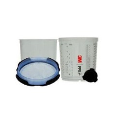 3M PPS 26301 Series 2.0 Spray Gun Cup, Lid and Liner Kit, Standard, 22 oz.