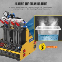 AUTOOL® CT160 Ultrasonic Fuel Injector Cleaner & Tester Heating Cleaning Machine