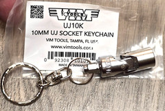 Vim Tools 10mm Flex Socket Keychain, 1/4″ dr. Never be without your 10mm! #UJ10K