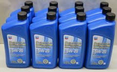 Chevron Supreme 5W-20 Synthetic Blend Motor Oil, Case of 12 – 1 Quart Bottles