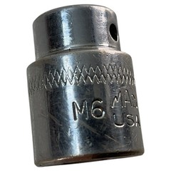 MAC Tools M6 12MM Shallow Chrome Socket 12mm 1/4″ Drive 6 Point USA M612MM